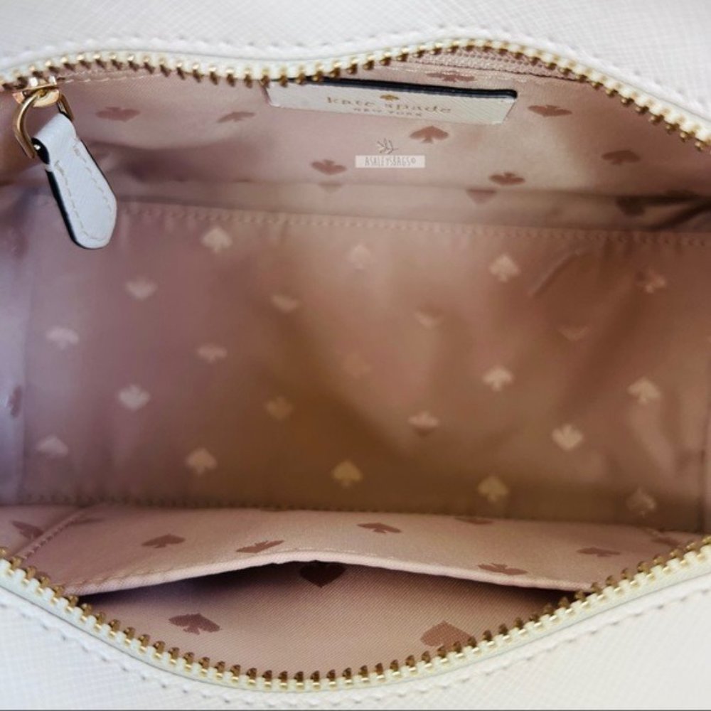 Kate Spade Staci Parchment White Small Satchel Crossbody - Picture 9 of 11